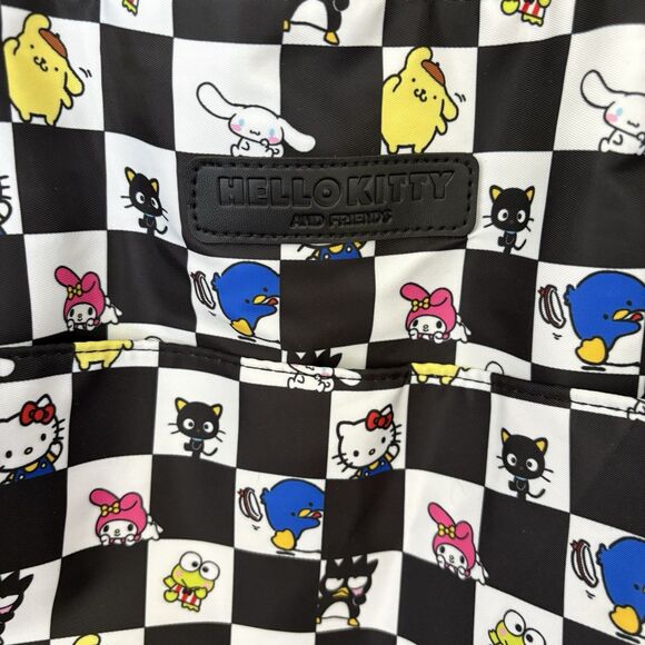 Sanrio Hello Kitty Black White Large Travel Duffel Bag Tote Bioworld 21x14x7 - Picture 4 of 8